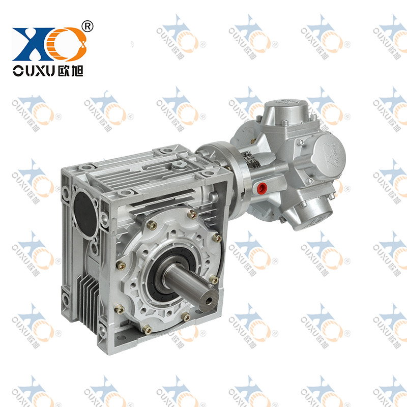 QMHJBS075/100-NMRV090AS活塞式氣動馬達配蝸輪蝸桿減速機